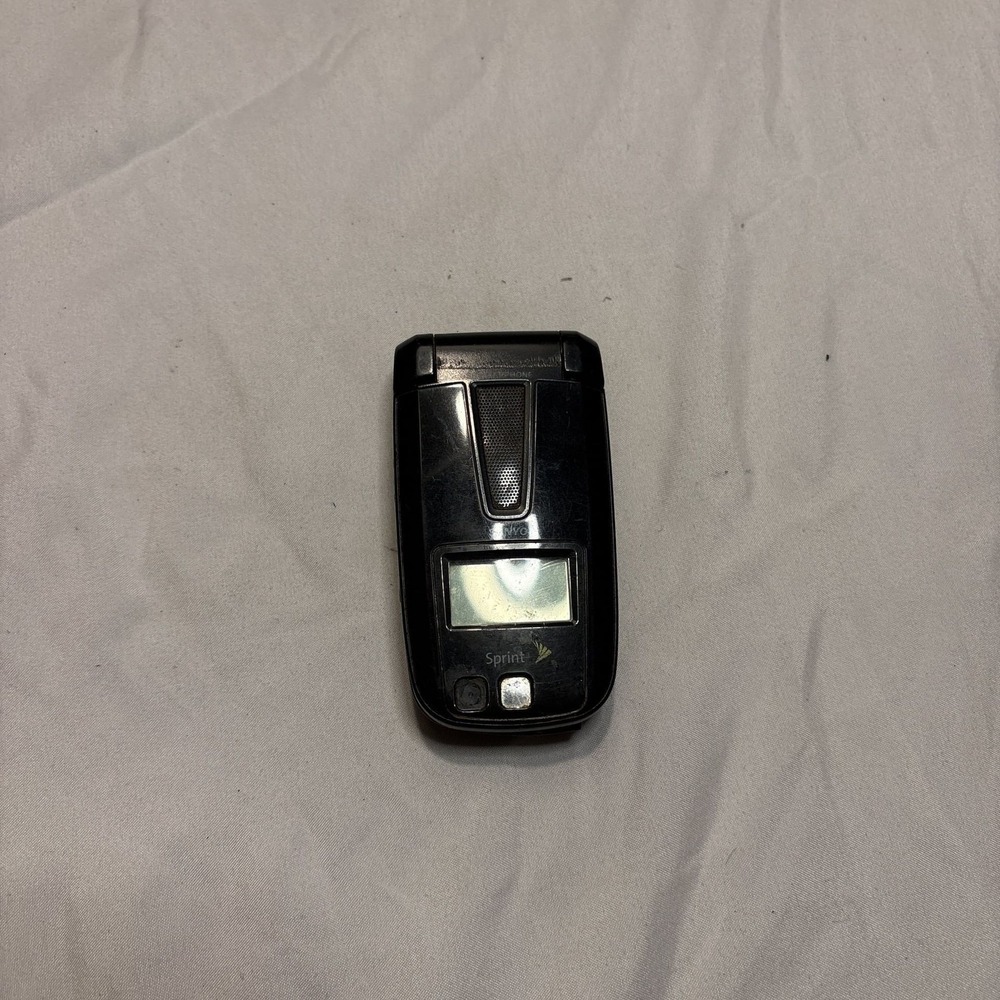 Sanyo SCP-2700 Sprint Flip Phone Black Vintage 3G CDMA Cellular Mobile Device